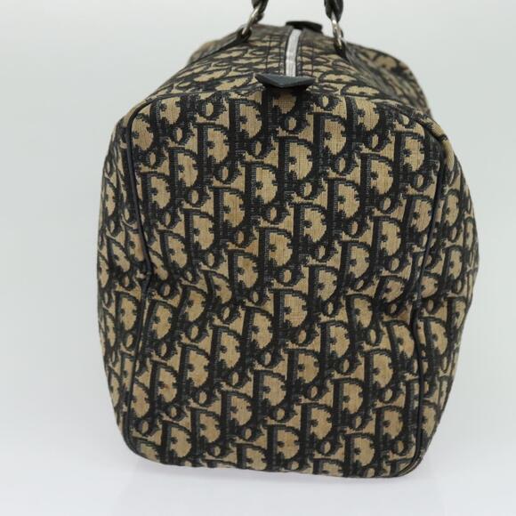 DIOR Trotter Canvas Boston Bag Navy Silver - Picture 5 of 12